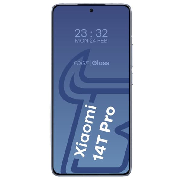 Bizon Glass Edge 2 Härdat Glas för Xiaomi 14T Pro, Svart Ram
