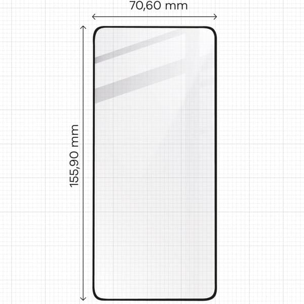 Bizon Glass Edge 2 Härdat Glas för Xiaomi 14T Pro, Svart Ram