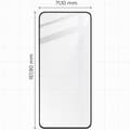 Miniatyrbillede 2 af 4: Bizon Glass Edge 2 Hærdet Glas til Oppo Reno12 F 4G/5G/12 FS, Sort Ramme