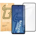 Miniatyrbillede 1 af 4: Bizon Glass Edge 2 Hærdet Glas til Oppo Reno12 F 4G/5G/12 FS, Sort Ramme