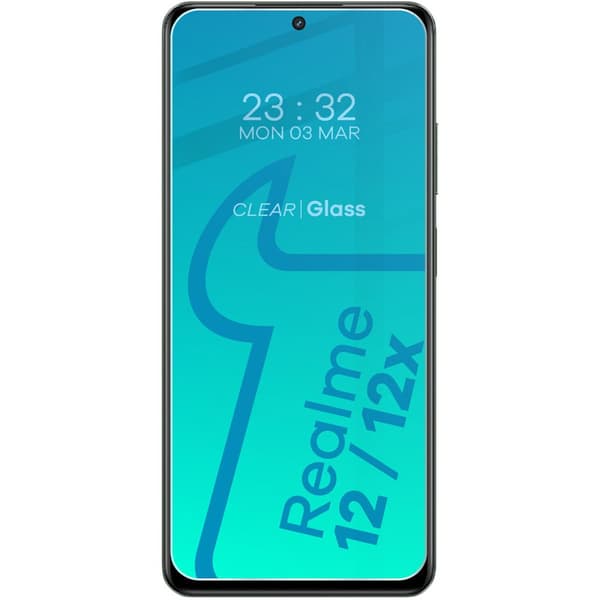 3x karkaistu lasi + kameralasi Bizon Clear 2 pakkaus Realme 12 / 12x:lle