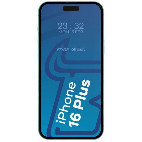 x lasi + kameralasi Bizon Edge 2 pakkaus iPhone 16 Plussalle