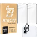 Pikkukuva 1 / 7: x lasi + kameralasi Bizon Edge 2 pakkaus iPhone 16 Plussalle