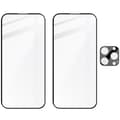 Miniatyrbild 5 av 7: 2x Glas + Kameraglas Bizon Edge 2-pack för iPhone 16 Pro Max
