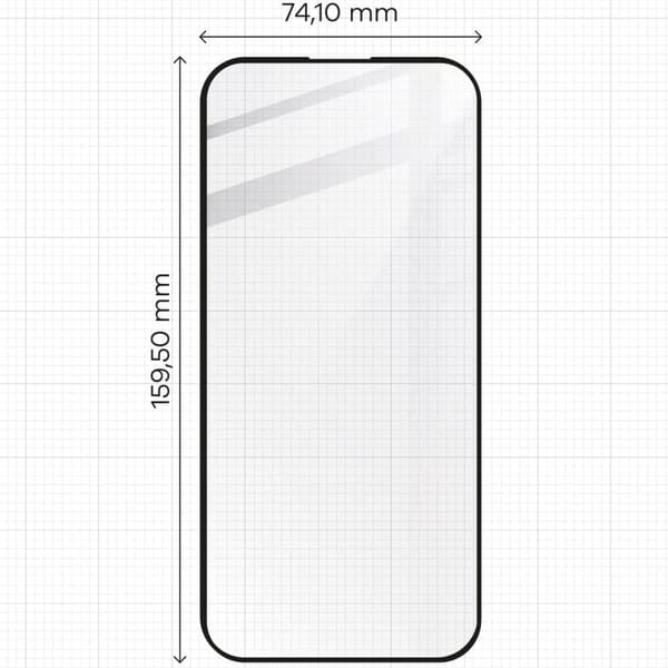 2x Glas + Kameraglas Bizon Edge 2-pack för iPhone 16 Pro Max