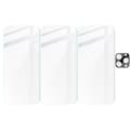 Miniatyrbild 5 av 6: 3x Härdat glas + Kameraglas Bizon Clear 2-pack för iPhone 16 Pro Max
