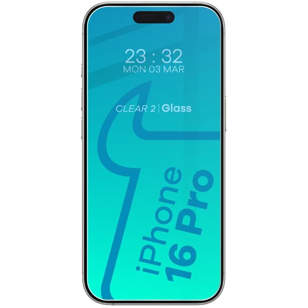 3x Härdat glas + Kameraglas Bizon Clear 2-pack för iPhone 16 Pro