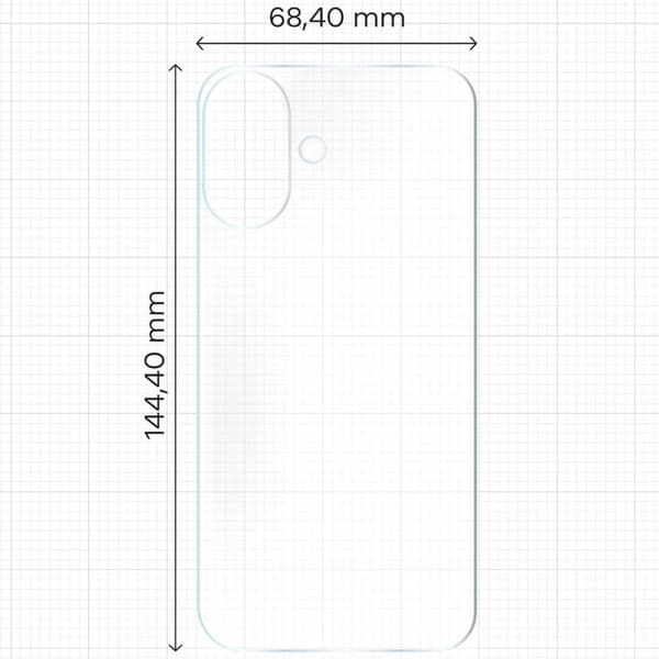 Bizon Glass Hydrogel -suojakalvo iPhone 16:lle, 2 kpl