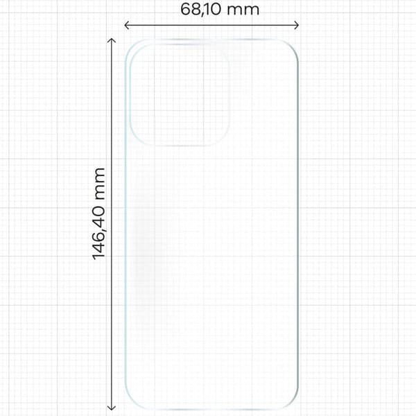 Bizon Glass Hydrogel Bakfilm för iPhone 16 Pro, 2 stycken