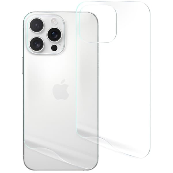 Bizon Glass Hydrogel Bakfilm för iPhone 16 Pro Max, 2 stycken