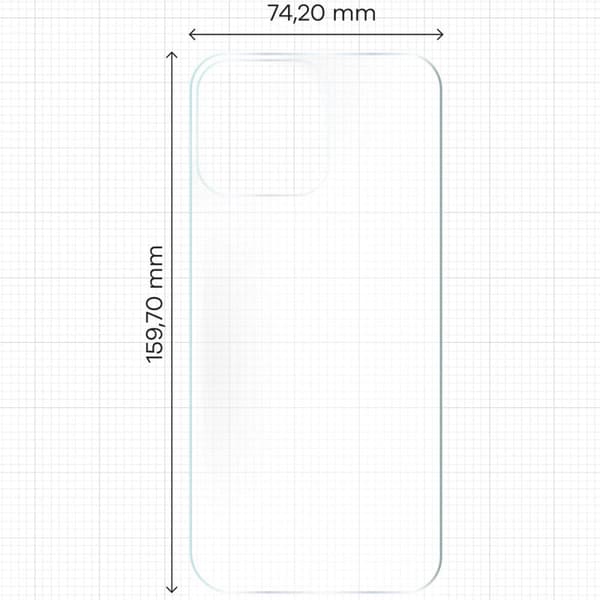 Bizon Glass Hydrogel Bakfilm för iPhone 16 Pro Max, 2 stycken