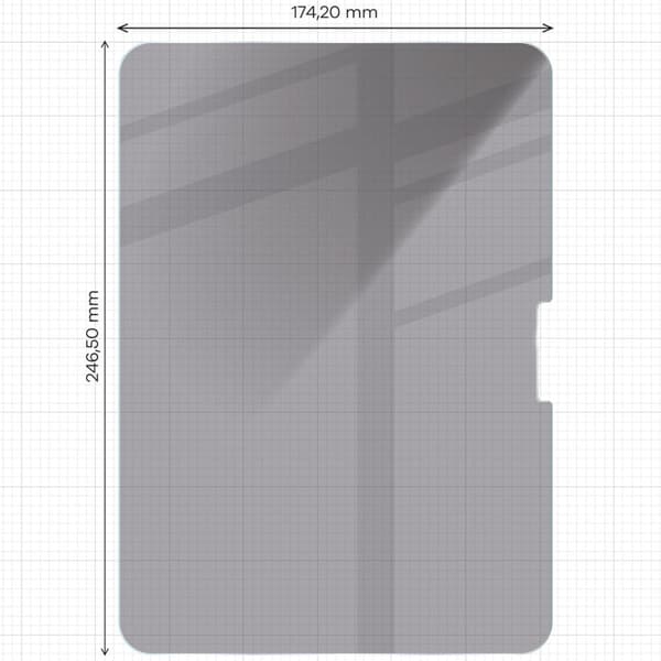 Bizon Glass Tab Clear Shadow Privacy Hærdet Glas til iPad Pro 11" 5. generation 2024, 2 stk.