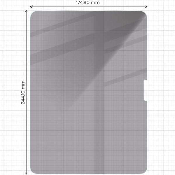Bizon Glass Tab Clear Shadow Privacy Härdat Glas för iPad Air 11" 7/6 generation. 2025/2024, Tonade, 2 stycken