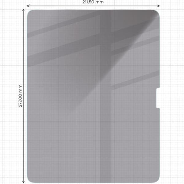 Bizon Glass Tab Clear Shadow Privacy Härdat Glas för iPad Air 13" 2025/2024, Tonat, 2 delar