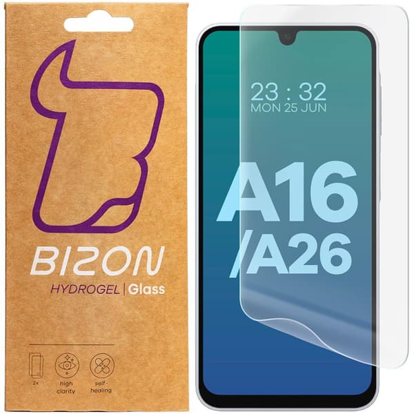 Bizon Glass Hydrogel Skärmskydd för Galaxy A16 / A26 5G, 2 st