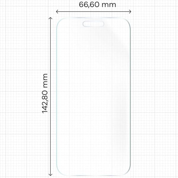 Bizon Glass Film Sun Matte Film för iPhone 15 Pro, 2 stycken