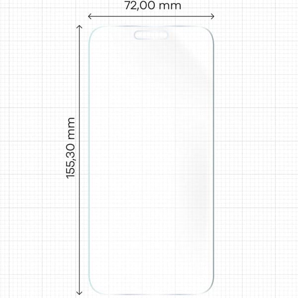 Bizon Glass Film Sun Matte Film för iPhone 15 Pro Max, 2 stycken