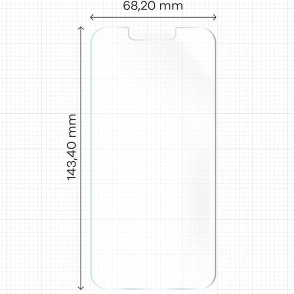 Bizon Glass Film Sun Matte Film för iPhone 14, 2 stycken