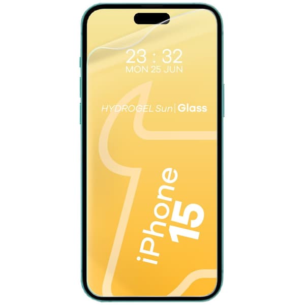 Bizon Glass Film Sun Matte Film för iPhone 15, 2 stycken