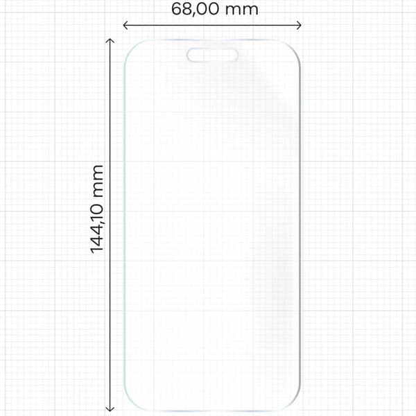 Bizon Glass Film Sun Matte Film för iPhone 15, 2 stycken