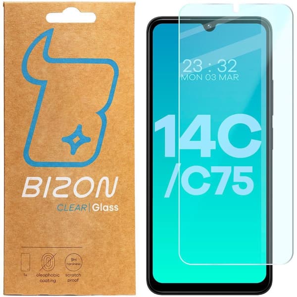 Bizon Glass Clear 2 Härdat Glas för Xiaomi Redmi 14C 4G / POCO C75