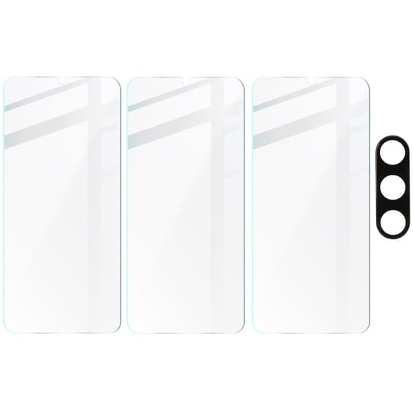 3x Hærdet glas + Kameraglas Bizon Clear 2-pak til Galaxy A16 4G/5G