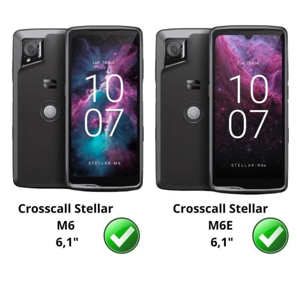 Härdat glas för Crosscall Stellar M6/M6E [Paket 4] Skärmskydd Film Phonillico®