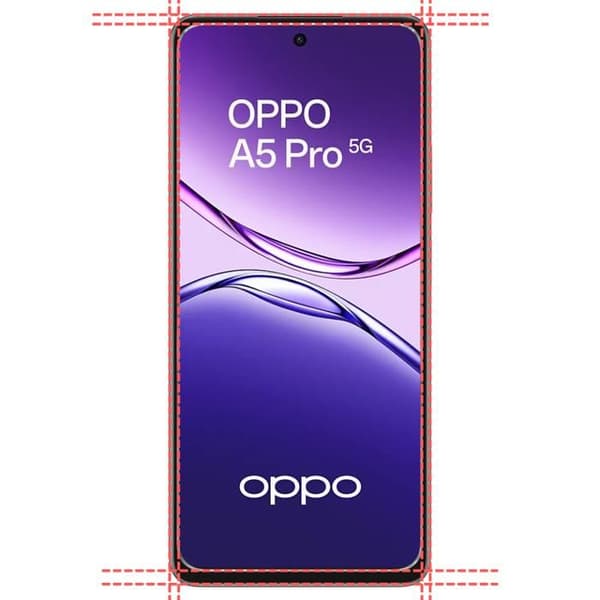 Härdat glas - Phonillico® - Oppo A5 Pro 5G - Paket om 4 - Repellerande - Skärmskydd