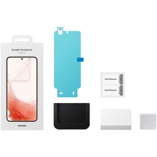 Skärmskydd - Samsung - Galaxy S22 - Härdat glas - Genomskinlig - Reptålig