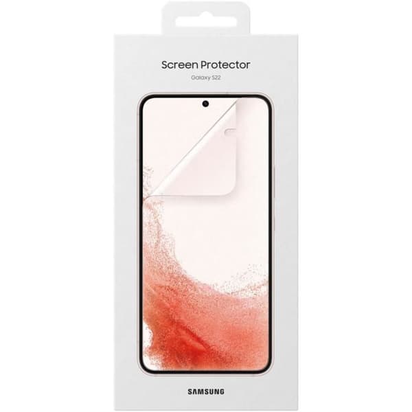 Skärmskydd - Samsung - Galaxy S22 - Härdat glas - Genomskinlig - Reptålig