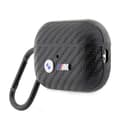 Miniatyrbild 3 av 4: Fodral till AirPods Pro 2 - BMW - Carbon Double Metal Logo - Svart - Reptålig - TPU
