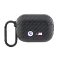 Miniatyrbild 1 av 4: Fodral till AirPods Pro 2 - BMW - Carbon Double Metal Logo - Svart - Reptålig - TPU