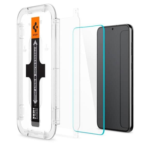 Härdat glas - Spigen - Glas.TR EZ Fit - 2 st - 0,2 mm - 9H Hårdhet - Transparent