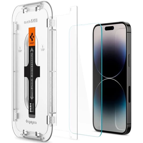 Skärmskydd - SPIGEN - GLASTR Fit - iPhone 14 Pro Max - Härdat glas - Reptålig