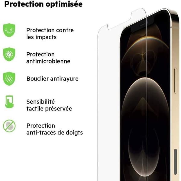 BELKIN Skärmskydd - Antimikrobiell för iPhone 12 Pro Max
