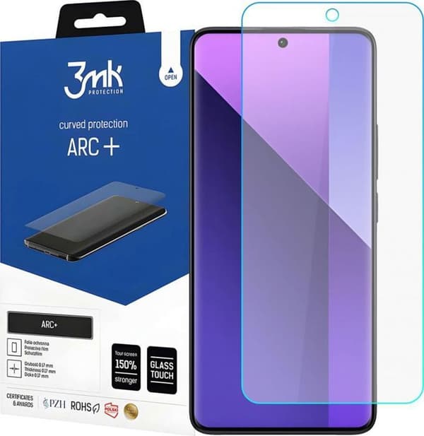 3mk film för Xiaomi Redmi Note 13 Pro+ Plus 5G ARC+ telefonskärmskydd självvårdande självläkande