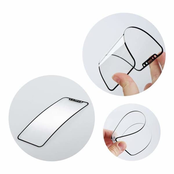Skärmskydd Partner tele Härdat Glas Flexibelt Nano Glas 5D Full Lim - för iPhone 7/8/SE 2020 4.7 svart