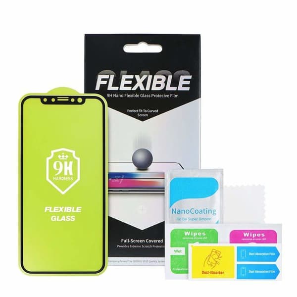 Skärmskydd Partner tele Härdat Glas Flexibelt Nano Glas 5D Full Lim - för iPhone 7/8/SE 2020 4.7 svart