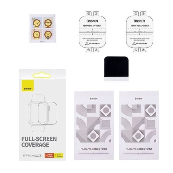 Film Protecteur - Baseus - NanoCrystal 45 mm - 2 stycken - Repellerande - För Apple Watch 7/8