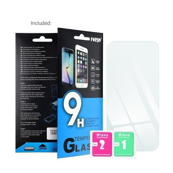 Film av härdat glas för Xiaomi Redmi 9T 5G, skyddsskärm, 2 delar, HD klar, ultratunn 0.3 mm, anti-fingeravtryck, anti-repor.