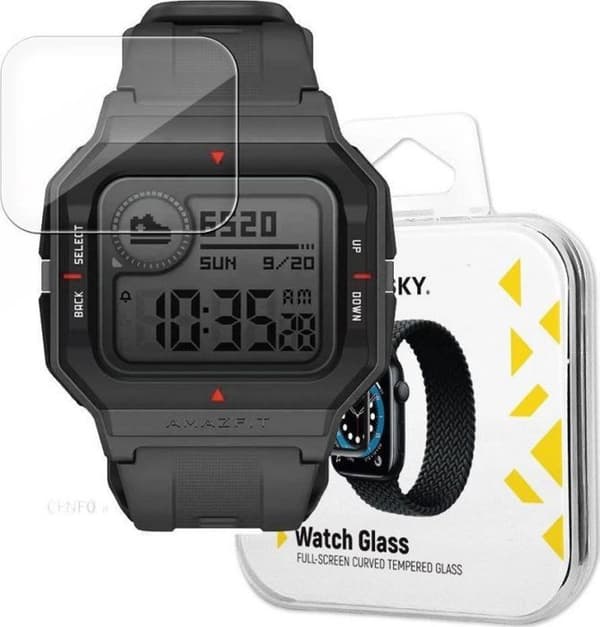 Skyddsglas för Wozinsky Watch Glass hybridglas för Xiaomi Amazfit Neo svart