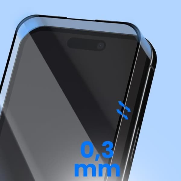 Härdat glas för iPhone 16 pro Hårdhet 9H Anti-spår Forcell Transparent