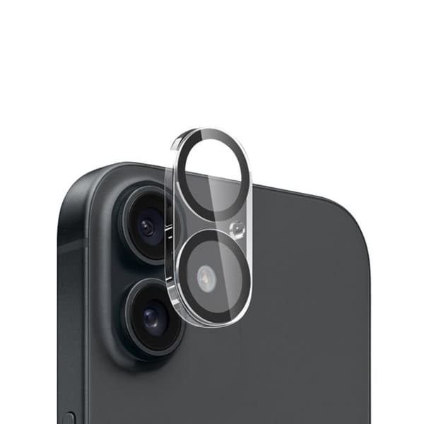 Crong Lens Shield - Glas för kamera och objektiv iPhone 16 / iPhone 16 Plus