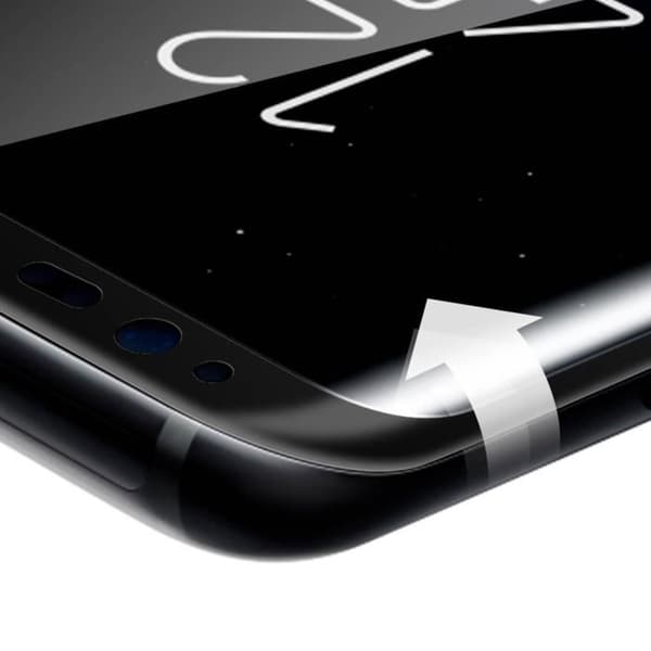 Force Glass Samsung Galaxy S8 Plus Skärmfilm i härdat glas - Svart med livstidsgaranti