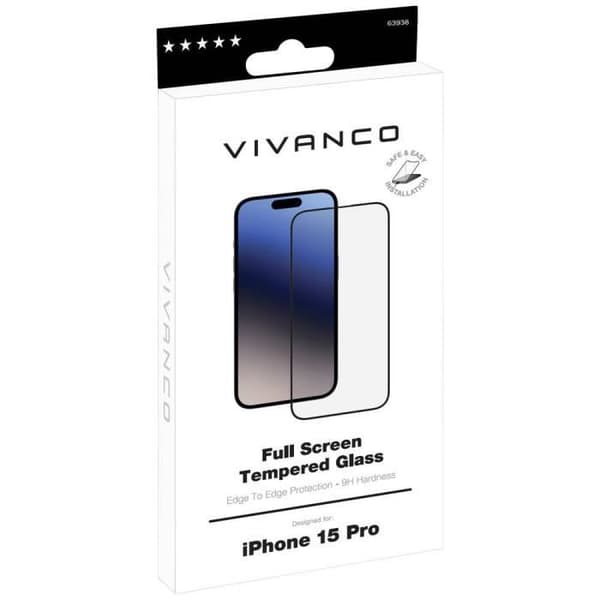 Vivanco 2.5DGLASVVIPH15P Skärmskyddsglas iPhone 15 Pro 1 st 63938