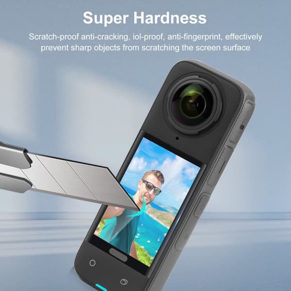 INF Premium härdat glasskärmskydd för Insta360 X5 (2-pack)