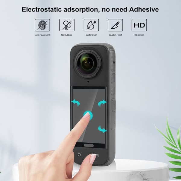 INF Premium härdat glasskärmskydd för Insta360 X5 (2-pack)