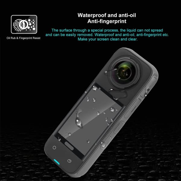 INF Premium härdat glasskärmskydd för Insta360 X5 (2-pack)