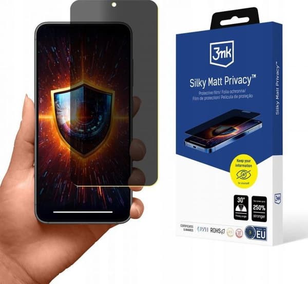 Skärmskyddsfilm 3mk Samsung Galaxy S23 5G - Siden och matt sekretess