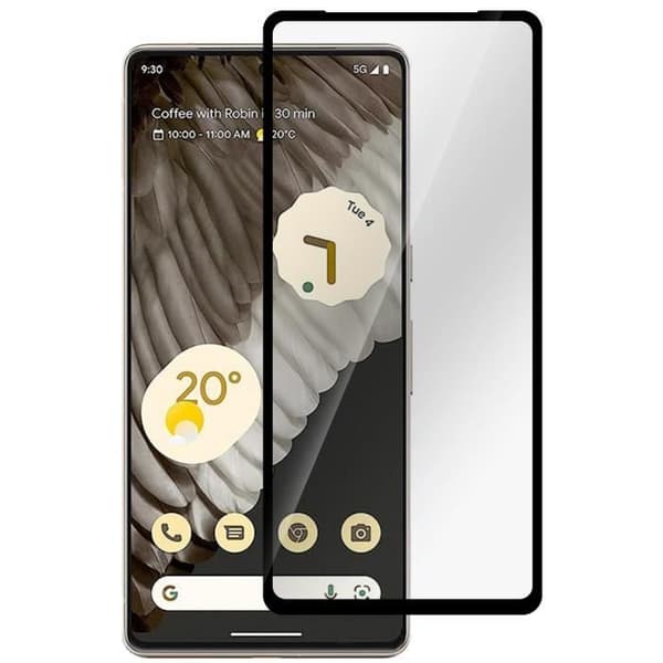 Skärmskydd i härdat glas för Google Pixel 7 Pro - ESTUFF - Svart - Reptålig